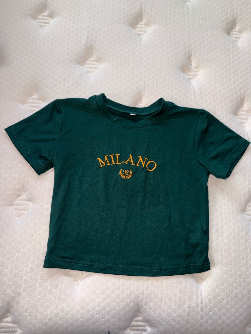 52. Milano GreenTee with Gold Embroidery - Picture 1 of 3